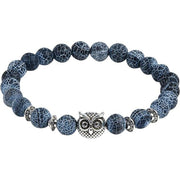 Natural Stone Owl Head Yoga Bracelet – Jewelry Gift Ideas — 1