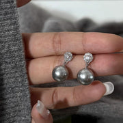 925 Sterling Silver Needle Pearl Stud Earrings Women's – Gifts for Her — 15