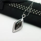 Grey Stone Exaggerated Pendant Crystal Necklace – Jewelry Gift Ideas — 2