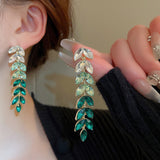 Gradient Color Tassel Wheat Long Earrings Women – Gifts for Her — 2
