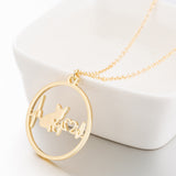 Round Animal Heartbeat Necklace – Jewelry Gift Ideas — 9