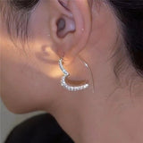 High-grade Heart-shaped Zircon Earrings Female – Gifts for Her — 4