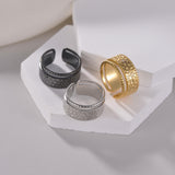 Adjustable Hammer Pattern Women's Ring – Gifts for Her — 1