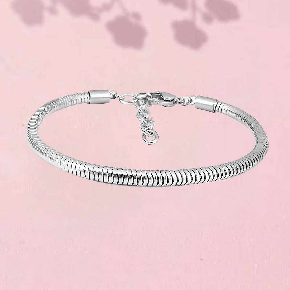 Lobster Clasp Adjustable Bracelet 3mm Round Snake – Jewelry Gift Ideas — 1