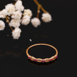 Silver Plated Natural Ruby Ring – Everyday Gifts — 3