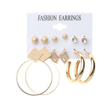 Metal Exaggerated Big Circle Earrings Set – Stylish Gifts — 4