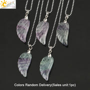 Crystal Pendant Hand-Cut Green Fluorite Angel – Jewelry Gift Ideas — 3