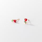 Fashion Silver Flower Stud Earrings Women – Stylish Gifts — 6