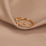 Micro Inlaid Zircon Love Declaration Ring – Gifts for Couples — 15