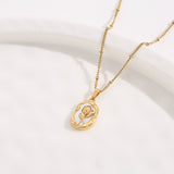 Titanium Steel Flower Pendant Retro Affordable – Jewelry Gift Ideas — 2