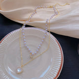 Summer Pearl Double Layer Love Necklace Girl – Jewelry Gift Ideas — 5
