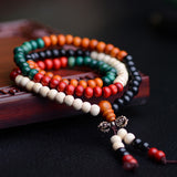 Colorful 108 Diamond Knot Beads Sandalwood – Jewelry Gift Ideas — 4