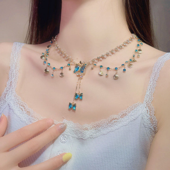 Copper Alloy Crystal Mermaid Princess Necklace – Jewelry Gift Ideas — 1