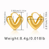 Heart Metal Texture Frosty Style Earrings – Stylish Gifts — 4