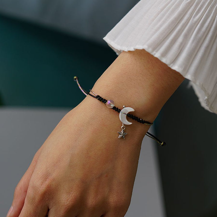 Niche Design Hand-woven Moon Couple Bracelet – Jewelry Gift Ideas — 1