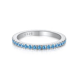 Women's Gypsophila Colored Zircon Single Row Sterling – Gifts for Her — 7