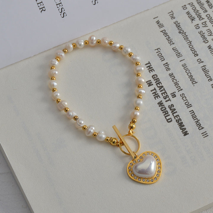 French Fashion Light Luxury Pearl Bead Chain Bracelet – Stylish Gifts — 1