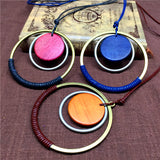 Rope double circle necklace – Jewelry Gift Ideas — 2