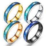 Titanium Steel Color Changing Ecg Temperature Ring – Surprise Gifts — 1