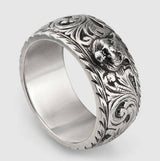 Vintage Distressed Hip Hop S925 Sterling Silver Ring – Stylish Gifts — 2