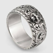 Vintage Distressed Hip Hop S925 Sterling Silver Ring – Stylish Gifts — 2