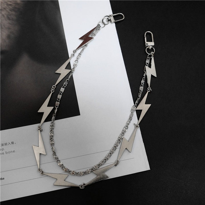 Lightning Phants Zipper Punk Alloy Waist Chain – Practical Gifts — 1