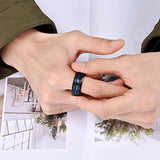Fashion Personalized Bilateral Frosted Ring – Stylish Gifts — 4
