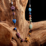 Colorful Heart-shaped Volcanic Rock Bracelet – Jewelry Gift Ideas — 1