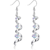 Fashion Spiral Ribbon Multi-drop Teardrop Earrings – Stylish Gifts — 2