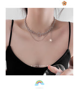 Stars Double Layer Wear Necklace Female – Jewelry Gift Ideas — 5