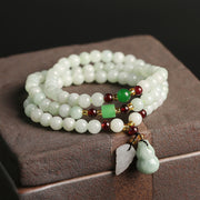 With Beads Dry Green Garnet Gourd Double Pixiu – Jewelry Gift Ideas — 1