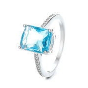 Rectangular Navy Blue Ring Women's Fashion Simple – Stylish Gifts — 5