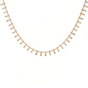 Embossed Copper Chain Collarbone Necklace Cool – Jewelry Gift Ideas — 4