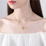 S925 Sterling Silver Natural Hotan Jade Necklace – Jewelry Gift Ideas — 1