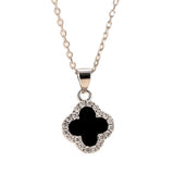 Silver Four-leaf Clover Necklace Pendant Women's – Jewelry Gift Ideas — 6