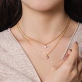 Simple All-match Copper Inlaid Zircon Two-layer – Jewelry Gift Ideas — 1