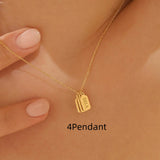 Minimalist Carved Name Pendant Necklace – Jewelry Gift Ideas — 13