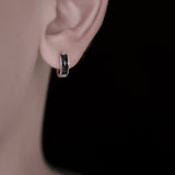Sterling Silver Amethyst Sand Ear Clip Niche Hip Hop – Stylish Gifts — 1