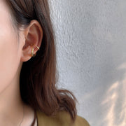 S925 Sterling Silver Irregular Face Ear Clip – Surprise Gifts — 5