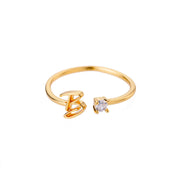 Letters Ring 26 Letters AZ Gold 18K Gold Plated Ring – Gift Ideas — 20