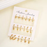 Creative Fashionable Golden Twist Earrings Suit – Thoughtful Gifts — 14