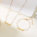 Fashion Mother's Day Letter Mama Pearl Necklace – Jewelry Gift Ideas — 12