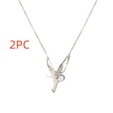 Diamond Angel Wings Necklace Charm Fashion – Jewelry Gift Ideas — 10