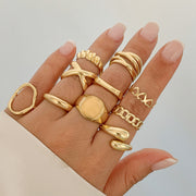 Niche Fashion Design Geometric Ring – Stylish Gifts — 12