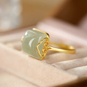 Female Adjustable Retro Jade Xiangyun Ring – Gifts for Her — 2