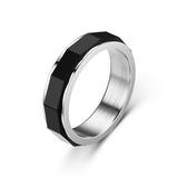 Irregular Black Multi Faceted Personalized Rotating – Meaningful Gifts — 4