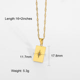 Statement Square Tarot Signet Pendant Necklace – Jewelry Gift Ideas — 7