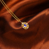 S925 Silver Gem Pendant With Moonstone Necklace – Jewelry Gift Ideas — 1