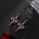 Locked Heart Lava Heart Dark Earrings – Unique Gift Ideas — 1