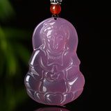 Women's Purple Chalcedony Peace Clasp Pendant – Jewelry Gift Ideas — 7
